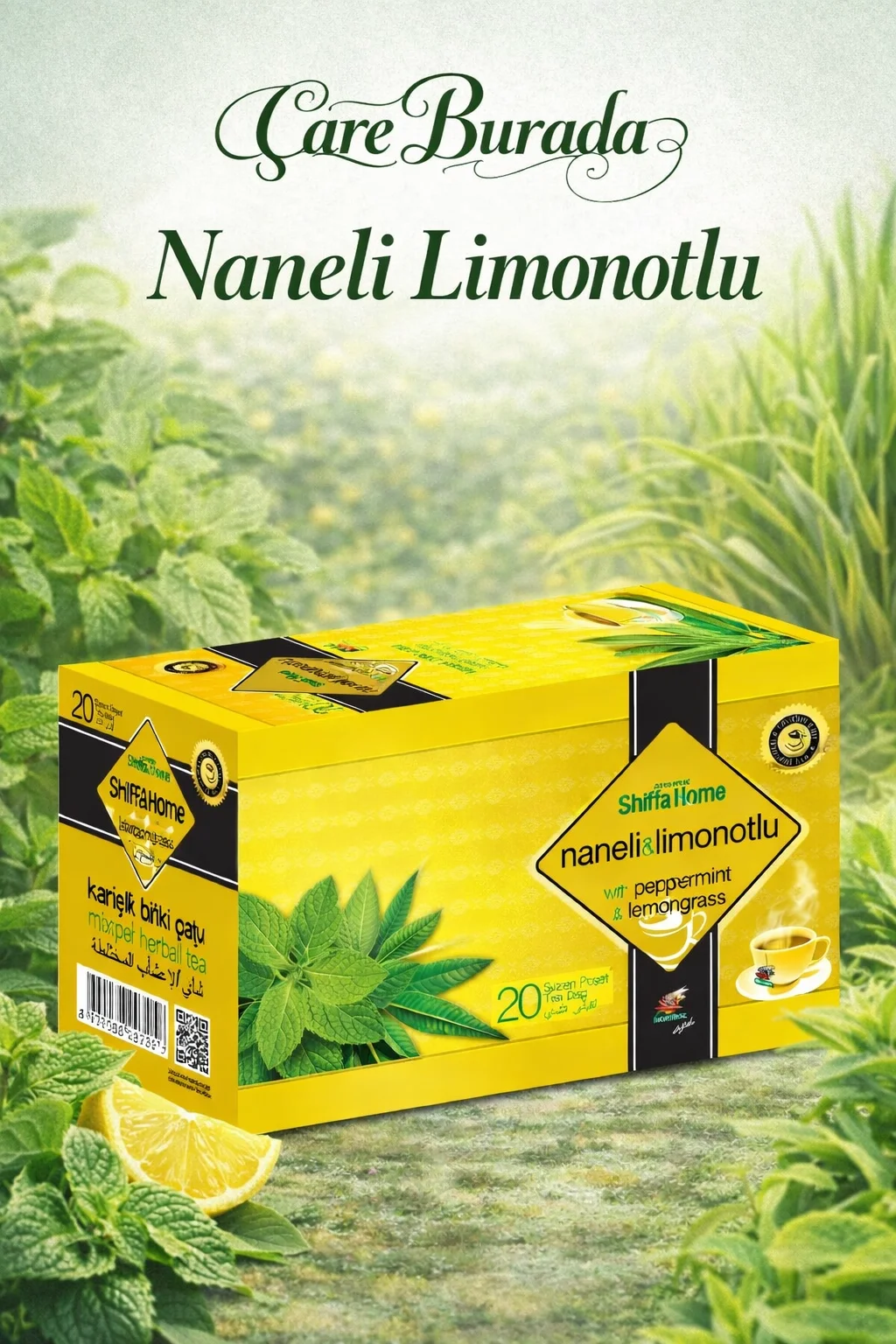 Naneli & Limonotlu Karışık Bitki Çayı (20'li Süzen Poşet)