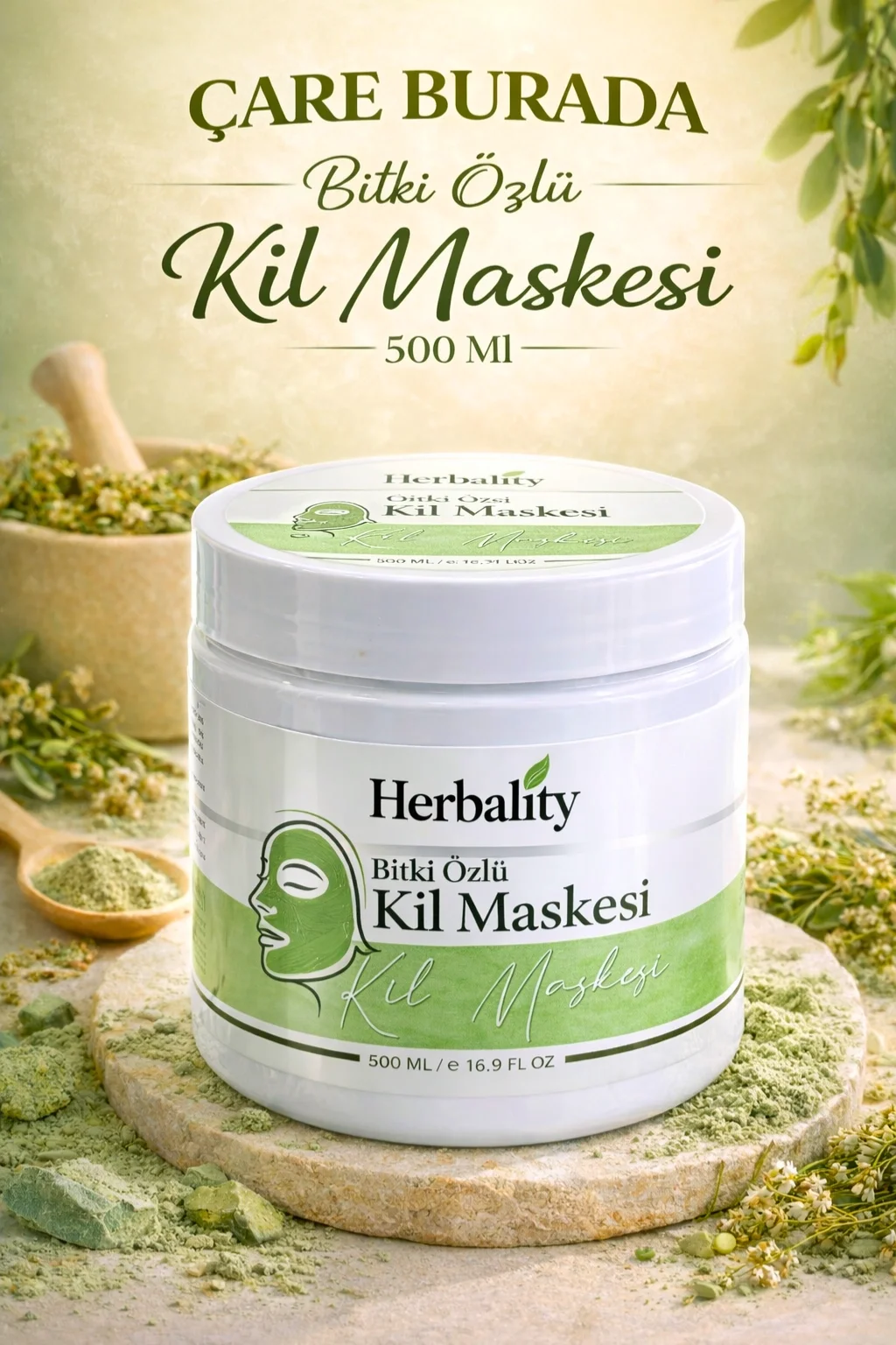 Bitki Özlü Kil Maskesi 500 Ml