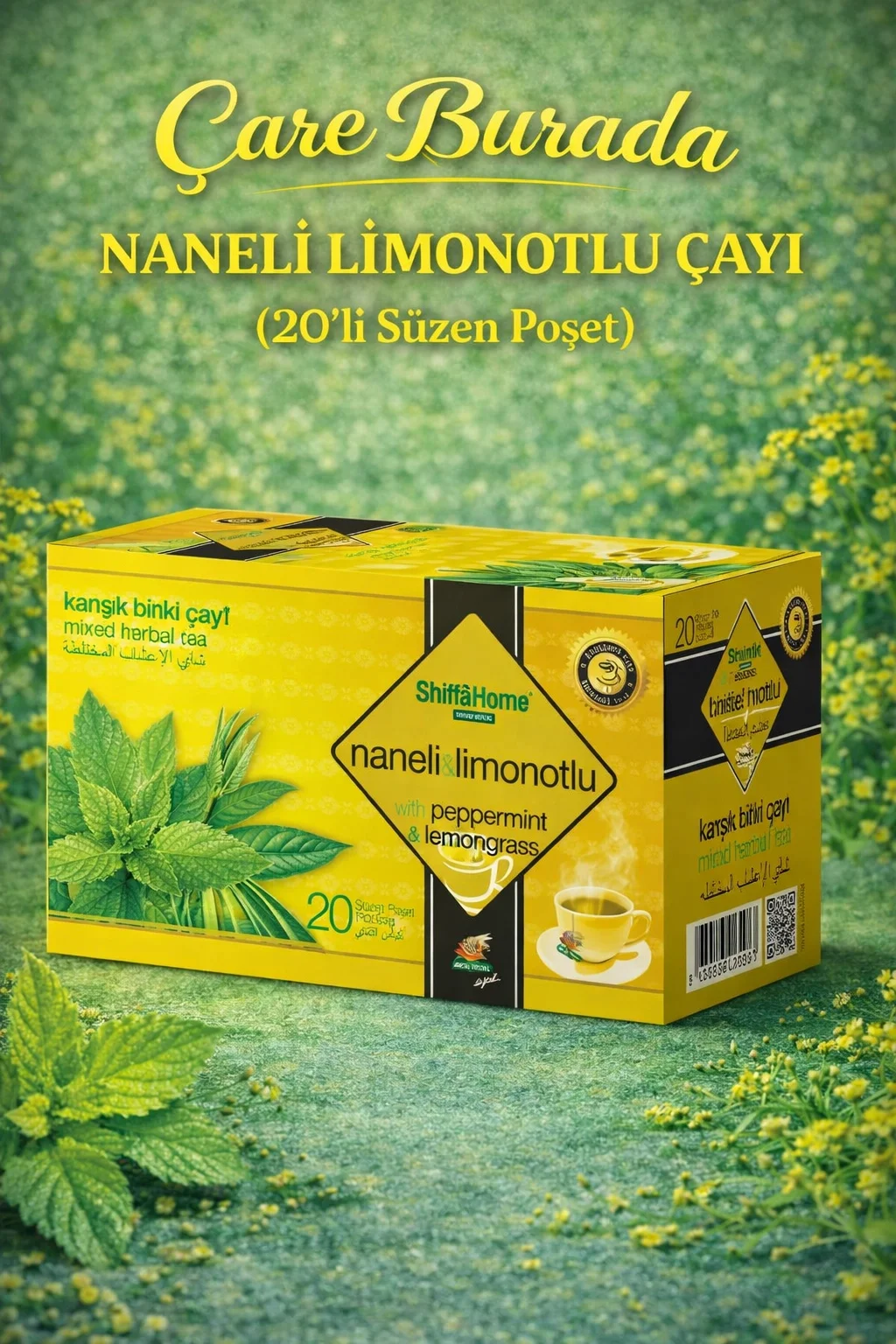 Naneli & Limonotlu Karışık Bitki Çayı (20'li Süzen Poşet)