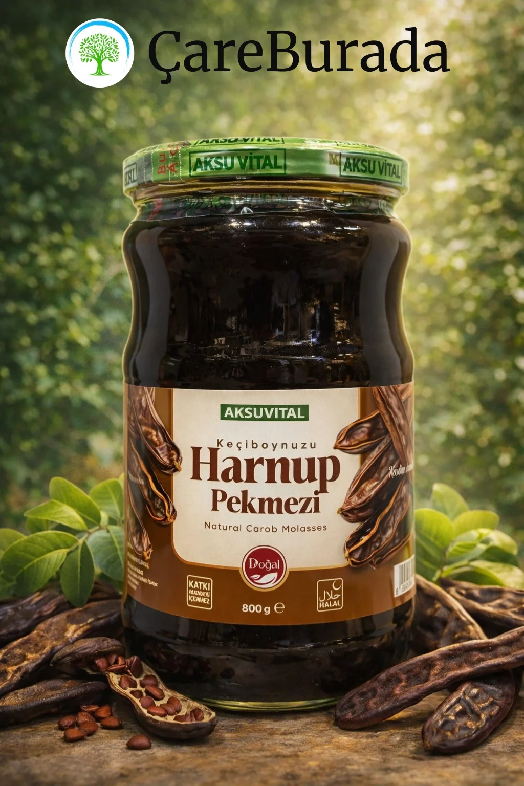 ÇareBurada Vital Keçi Boynuzu+Harnup Pekmezi 800 g