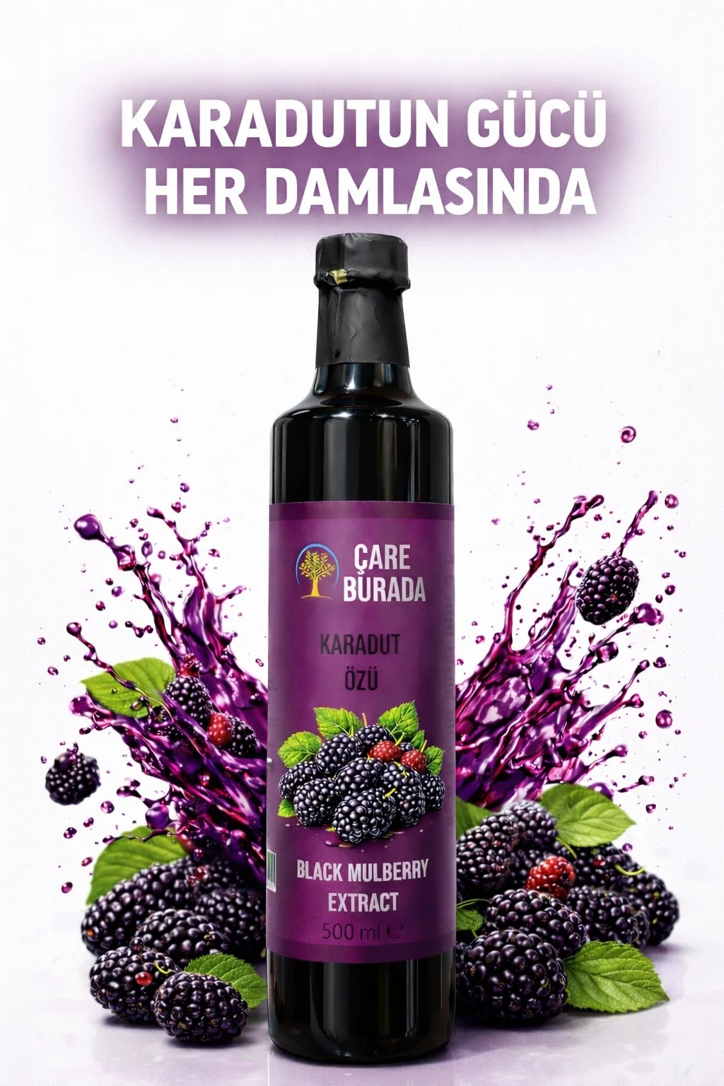 ÇareBurada Karadut Özü Doğal Soğuk Sıkım 500 ml