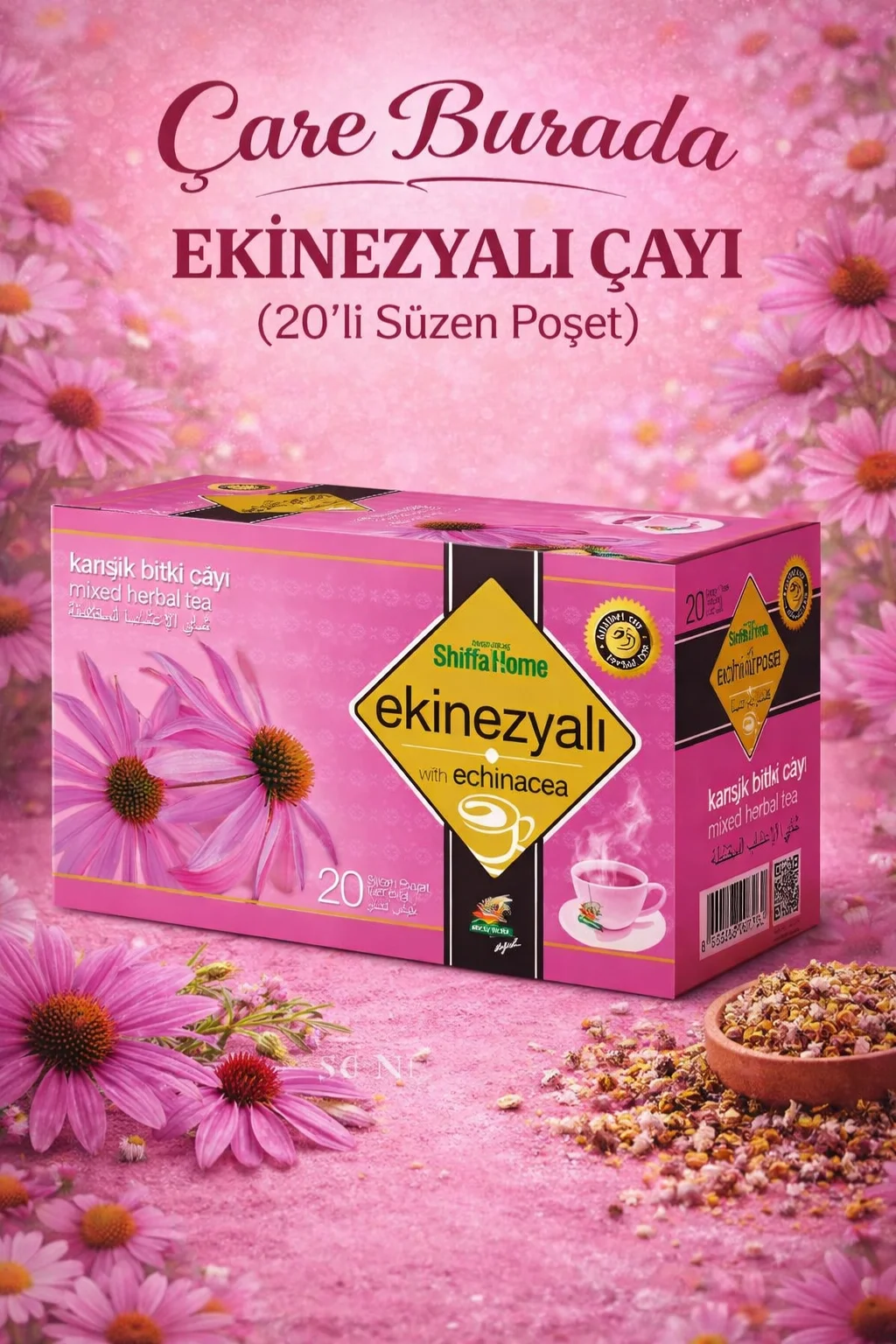 Kışa Hazırlık Çay Seti (Ekinezya Çayı 20'li & Kuşburnu Çayı 20'li & Adaçayı 20'li)