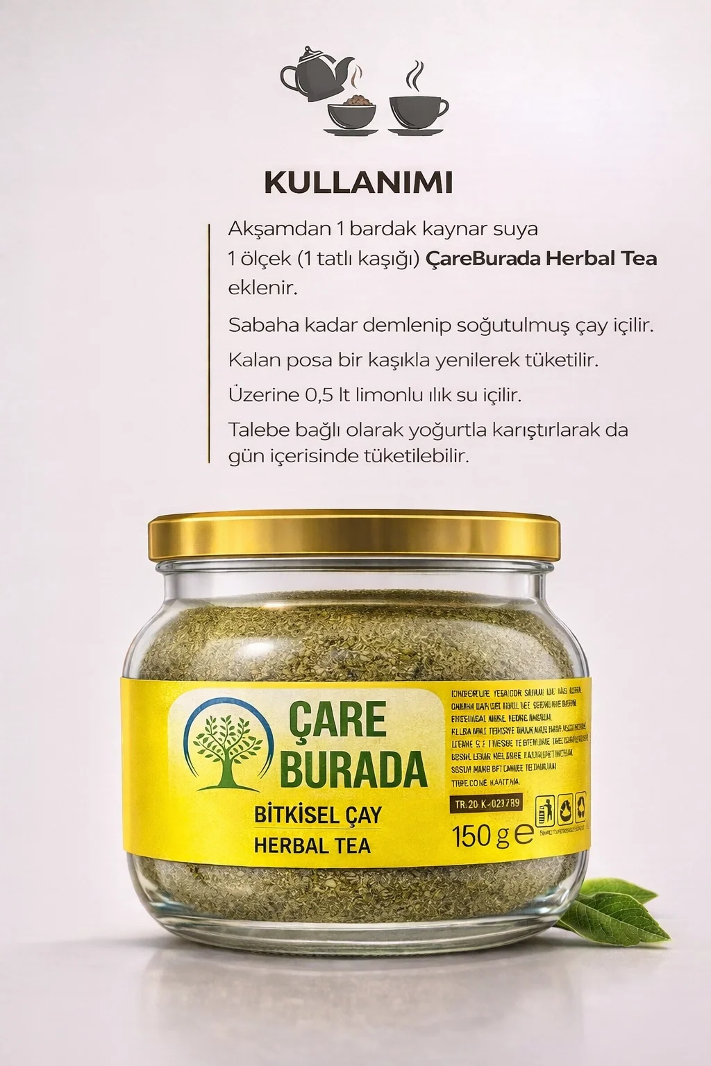 ÇareBurada Bitkisel Çay 150 g | Formunu Korumaya Destek Bitkisel Çay
