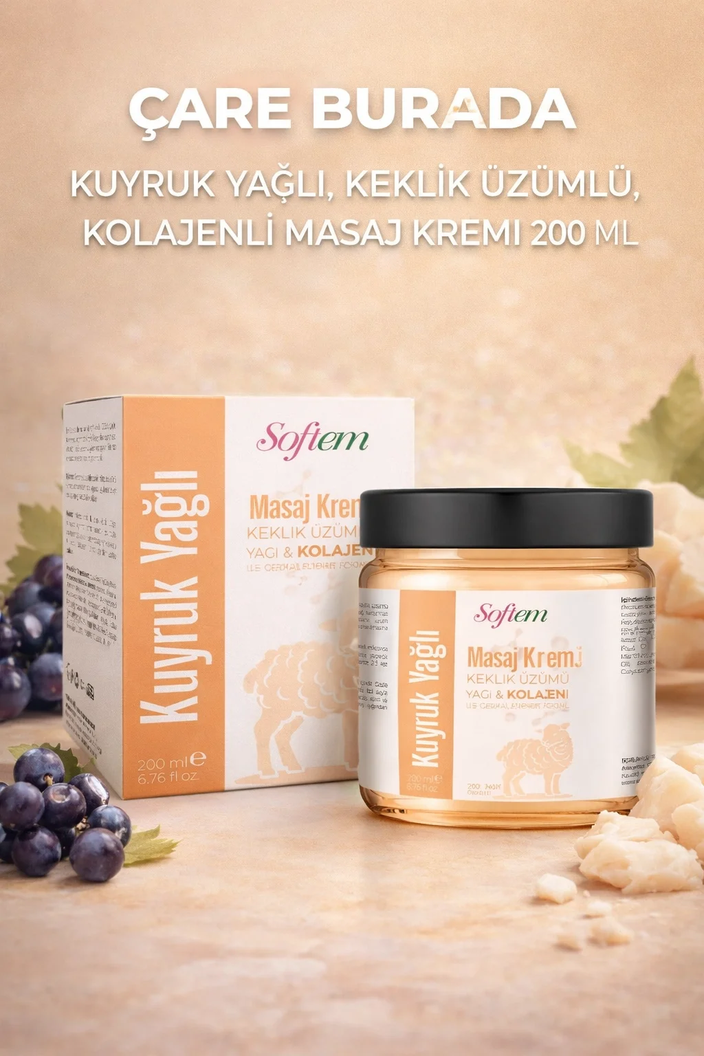 Ardıç Yağı 20 Ml + Ardıç & Emu Yağı Balsam 50 Ml + Kuyruk Yağlı & Kolajenli Masaj Kremi 200 Ml