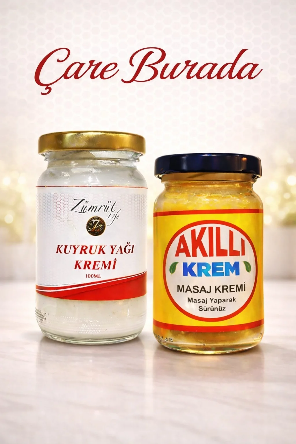 Akıllı Krem 100 Ml + Kuyruk Yağlı Masaj Kremi 100 Ml