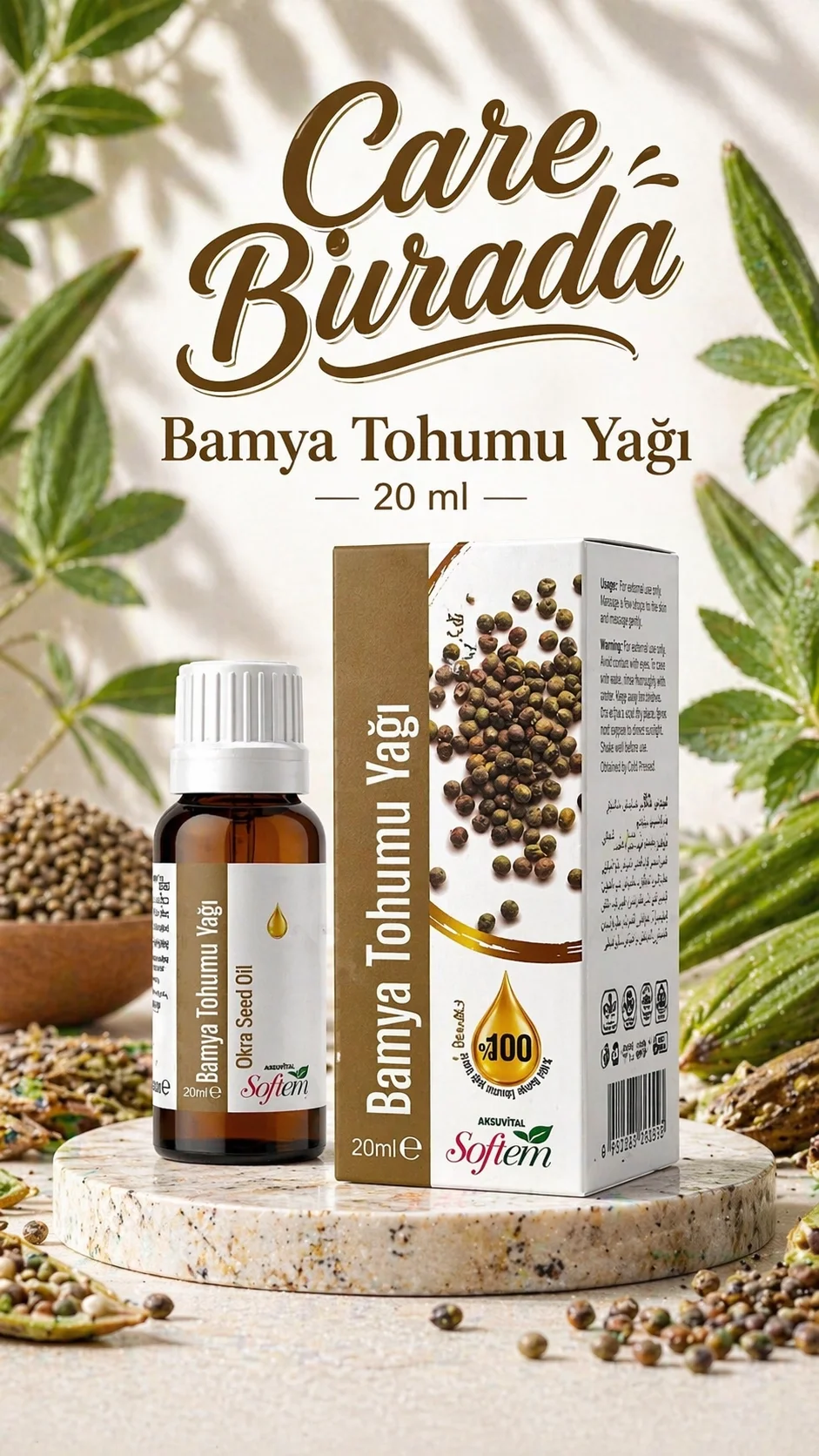 Bamya Tohumu Yağı 20 ML