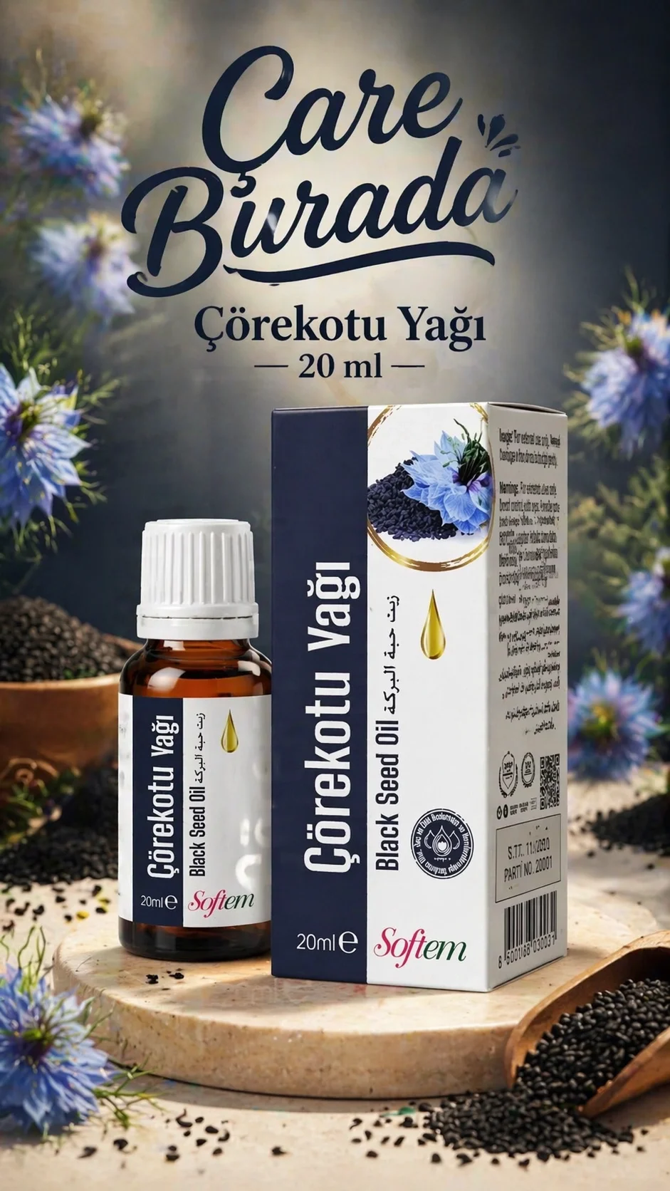 Softem Çörekotu Yağı 20 Ml