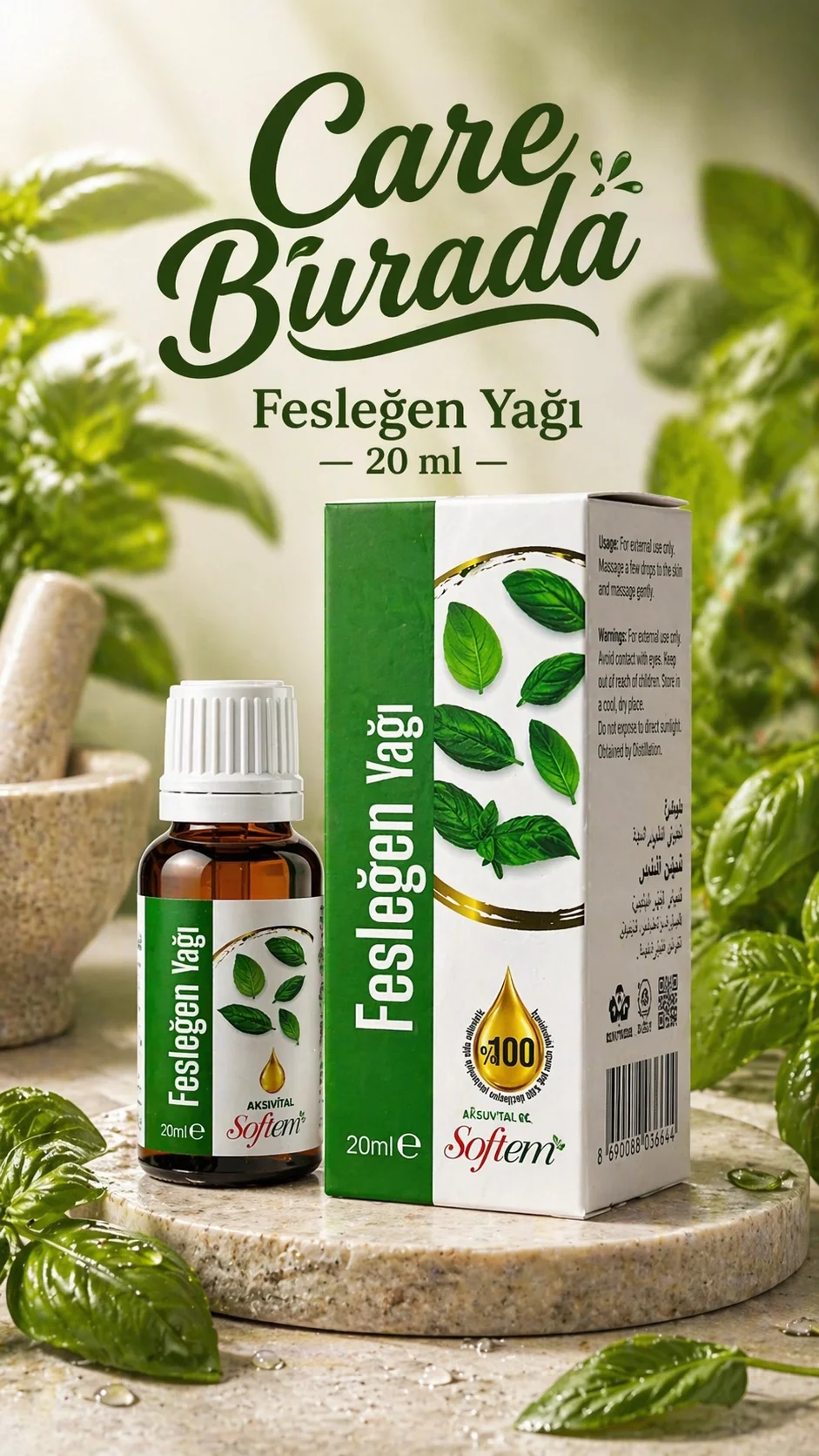 Softem Fesleğen Yağı 20 Ml