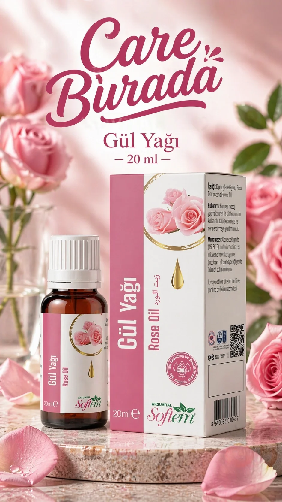 Gül Yağı 20 Ml