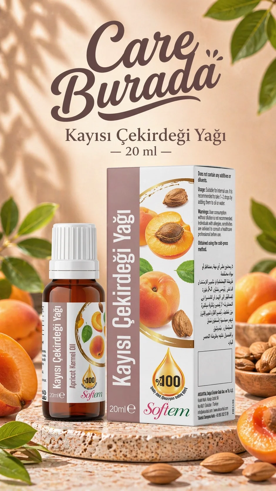 Kayısı Çekirdeği Yağı 20 Ml