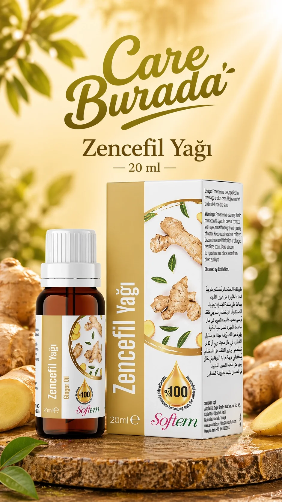 Zencefil Yağı 20 Ml