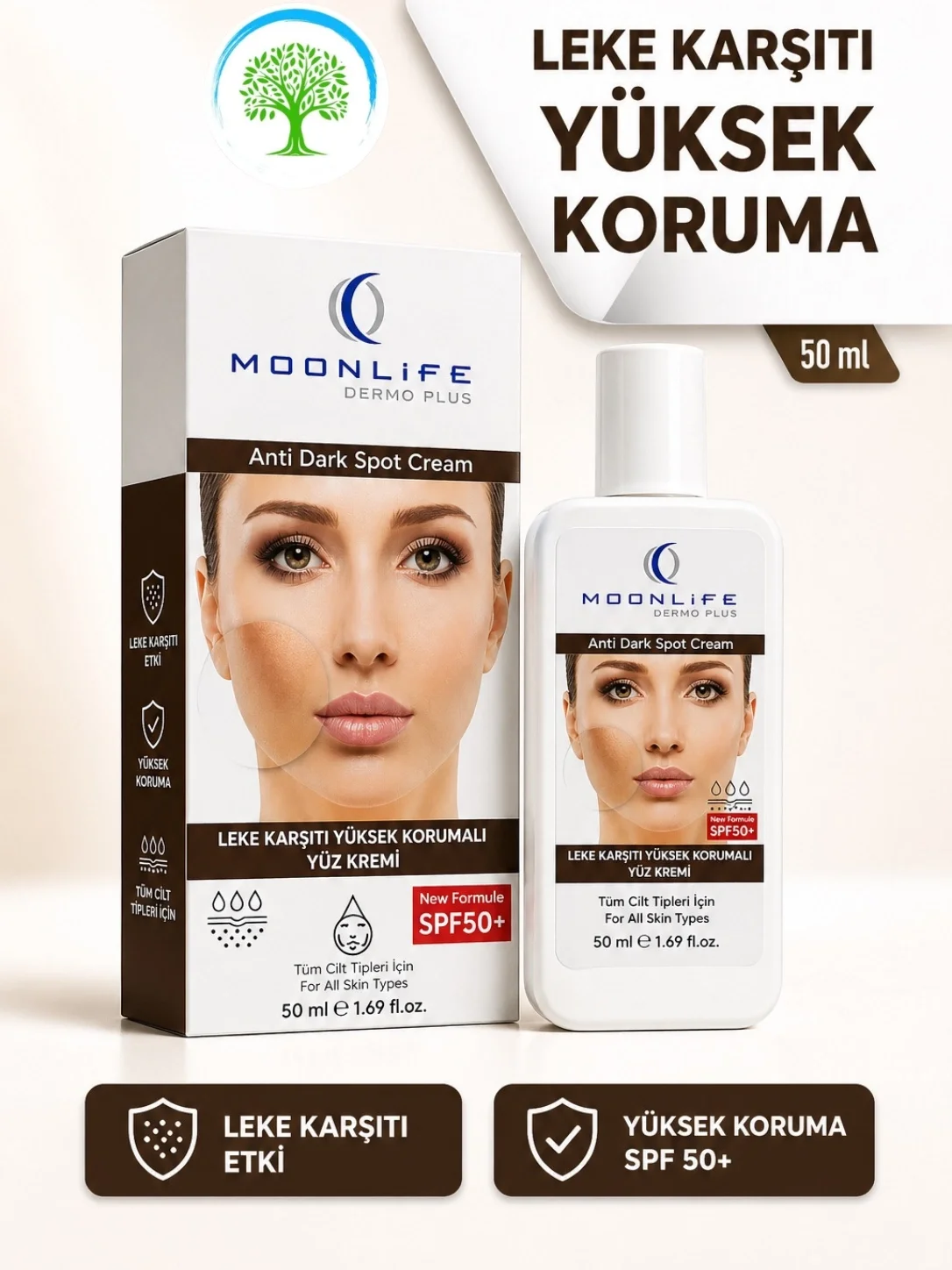 ÇareBurada Dermo Plus Leke Görünümüne Karşı Yüz Kremi 50 ml