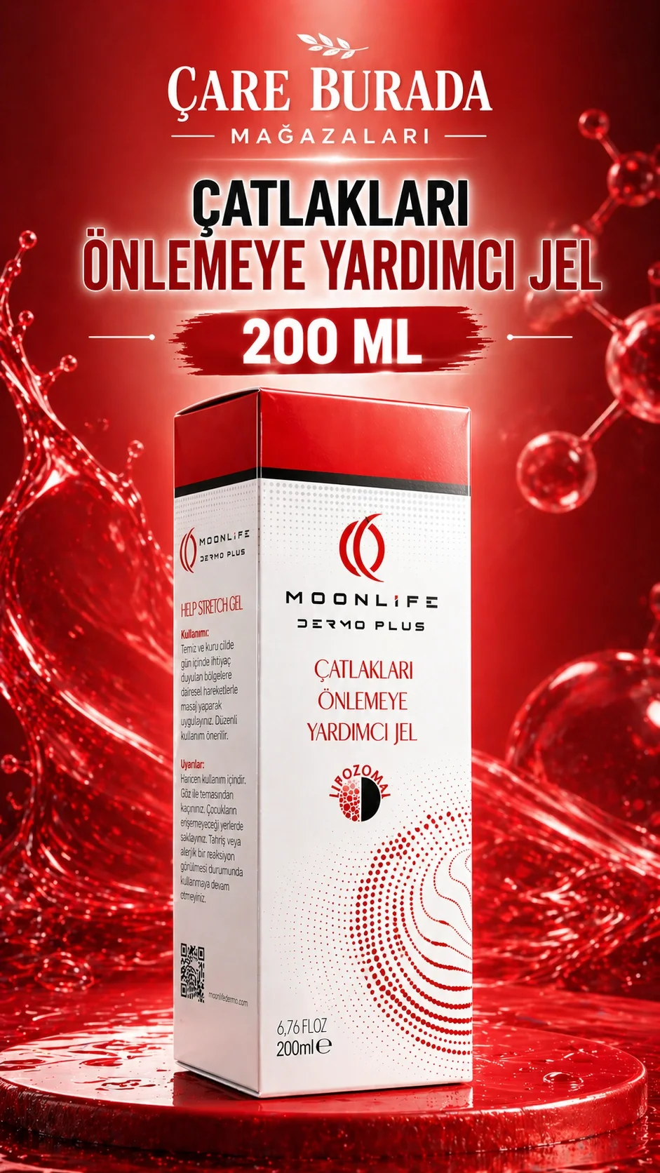 Moonlife - Çatlakları Önlemeye Yardımcı Jel 200 Ml
