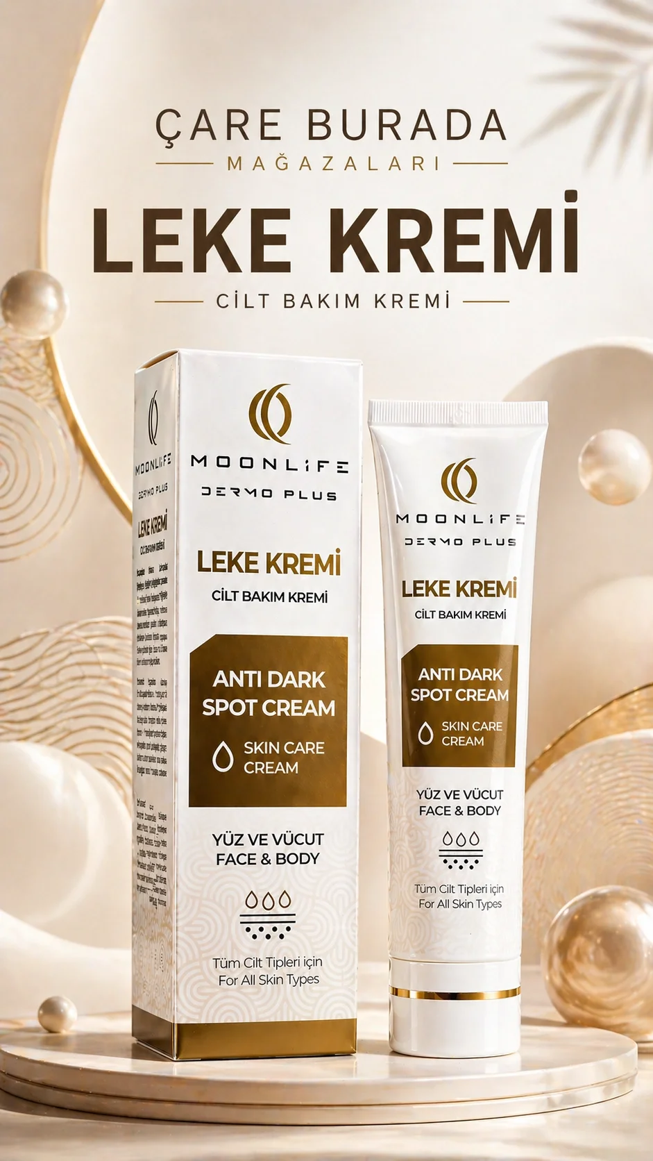 Moonlife - Leke Kremi 100 Ml (Yüz & Vücut)