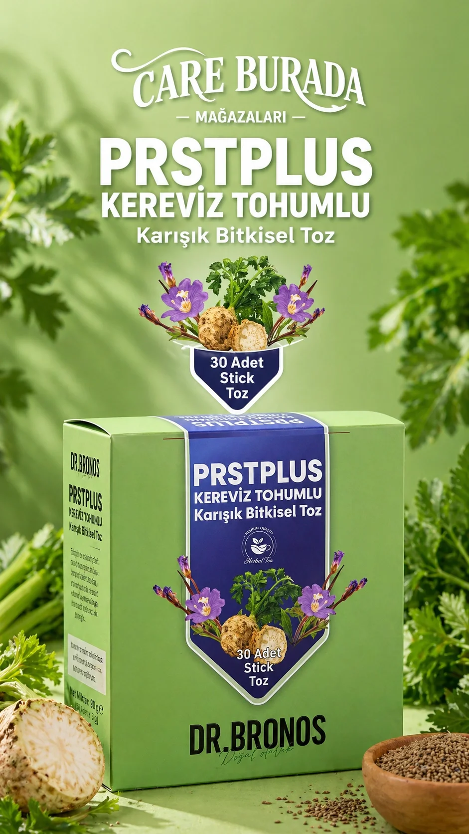 Dr. Bronos - PERSTPLUS 30'lu Stick Çay (Kereviz Tohumlu)
