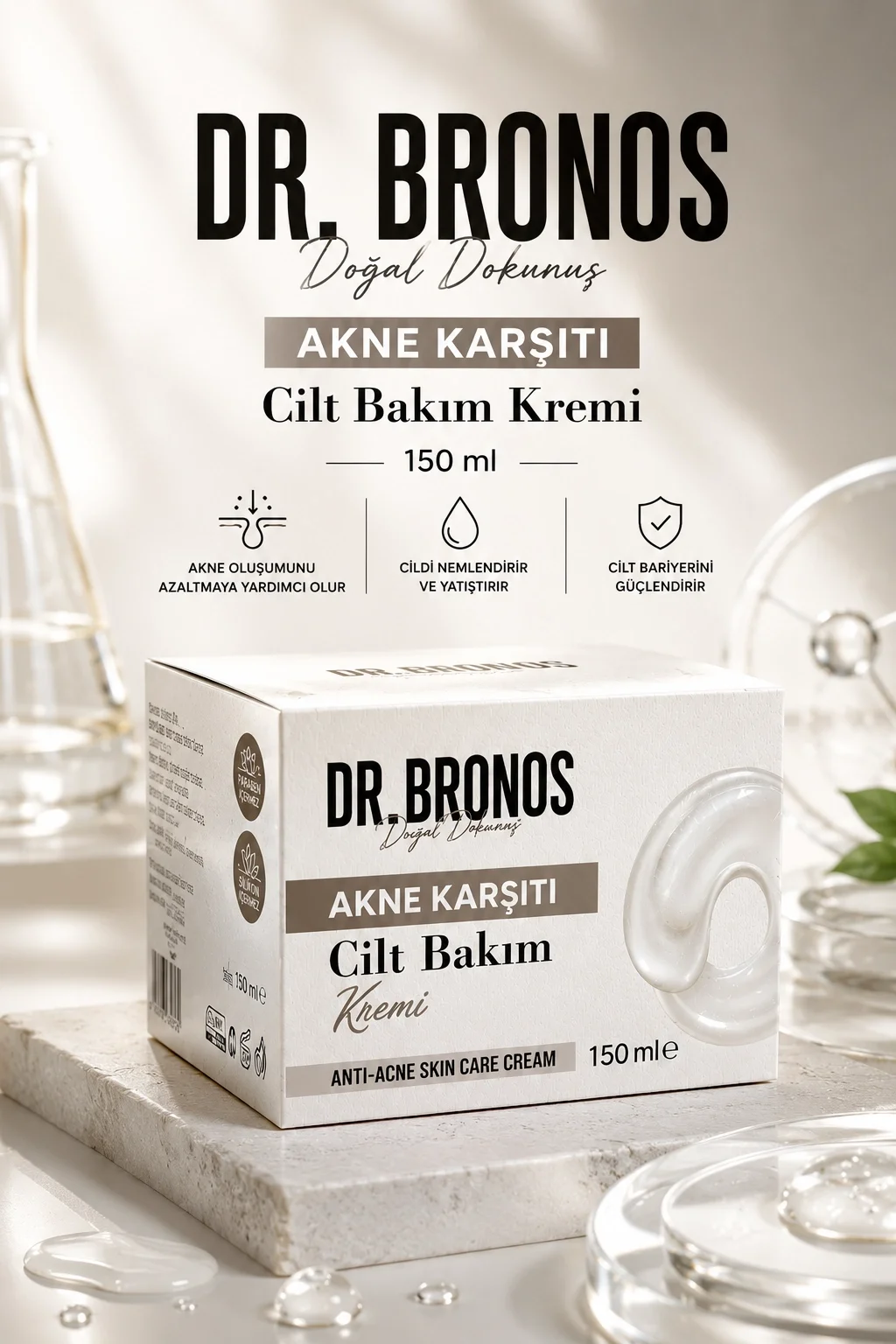 Dr. Bronos - Akne Karşıtı Bakım Kremi 150 Ml