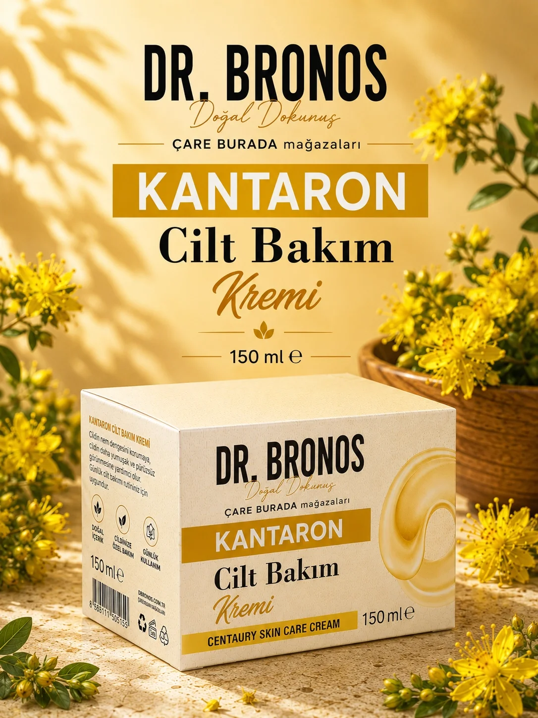 Dr. Bronos - Kantaron Cilt Bakım Kremi 150 Ml