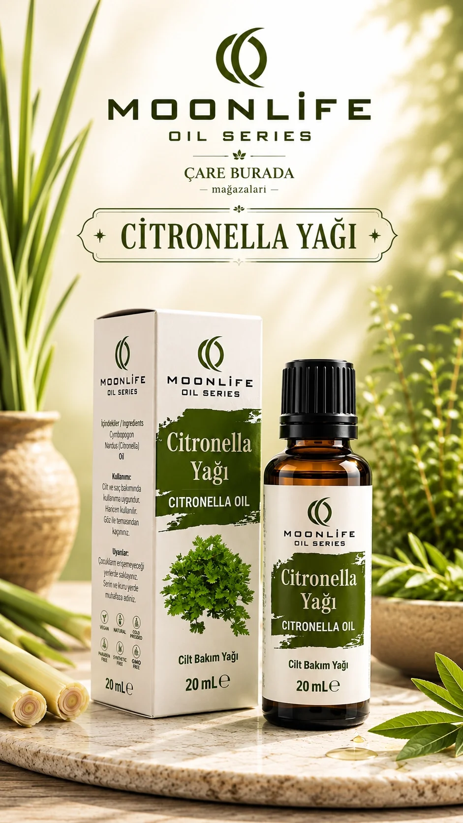 Moonlife - Citronella Yağı 20 Ml