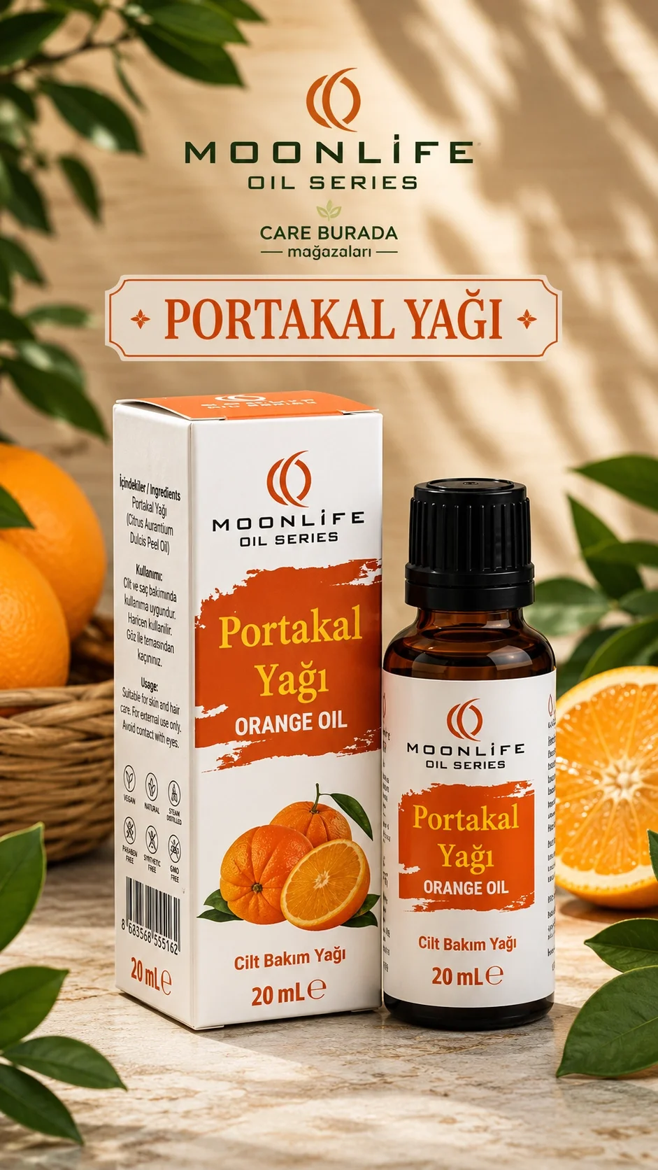 Moonlife - Portakal Yağı 20 Ml