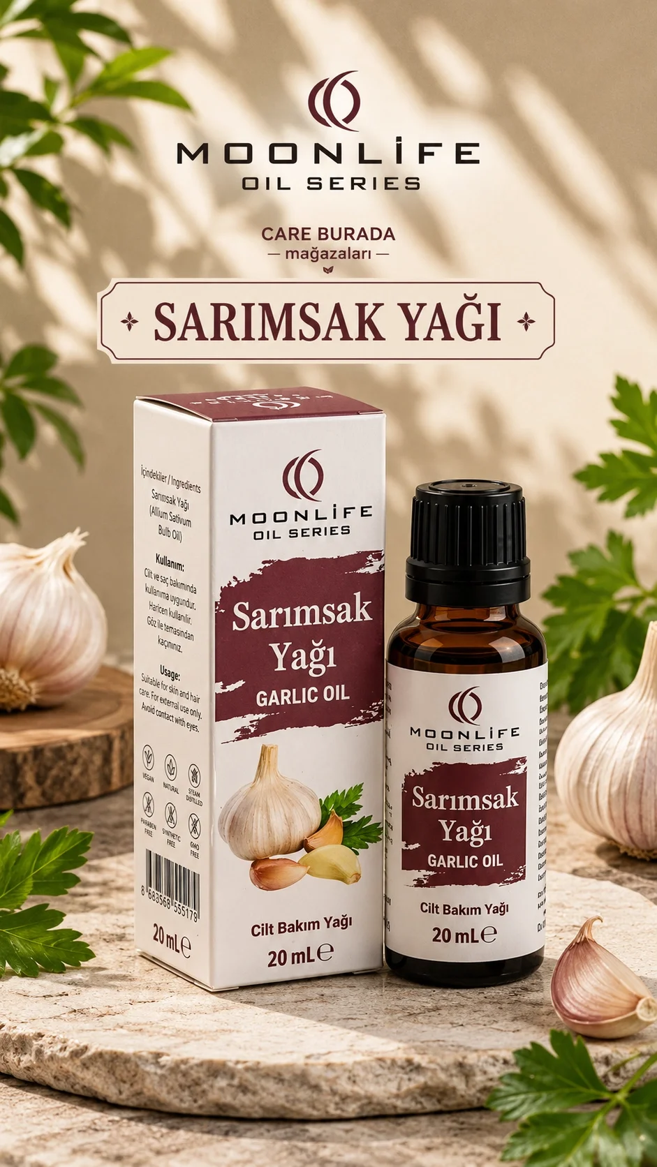 Moonlife - Sarımsak Yağı 20 Ml