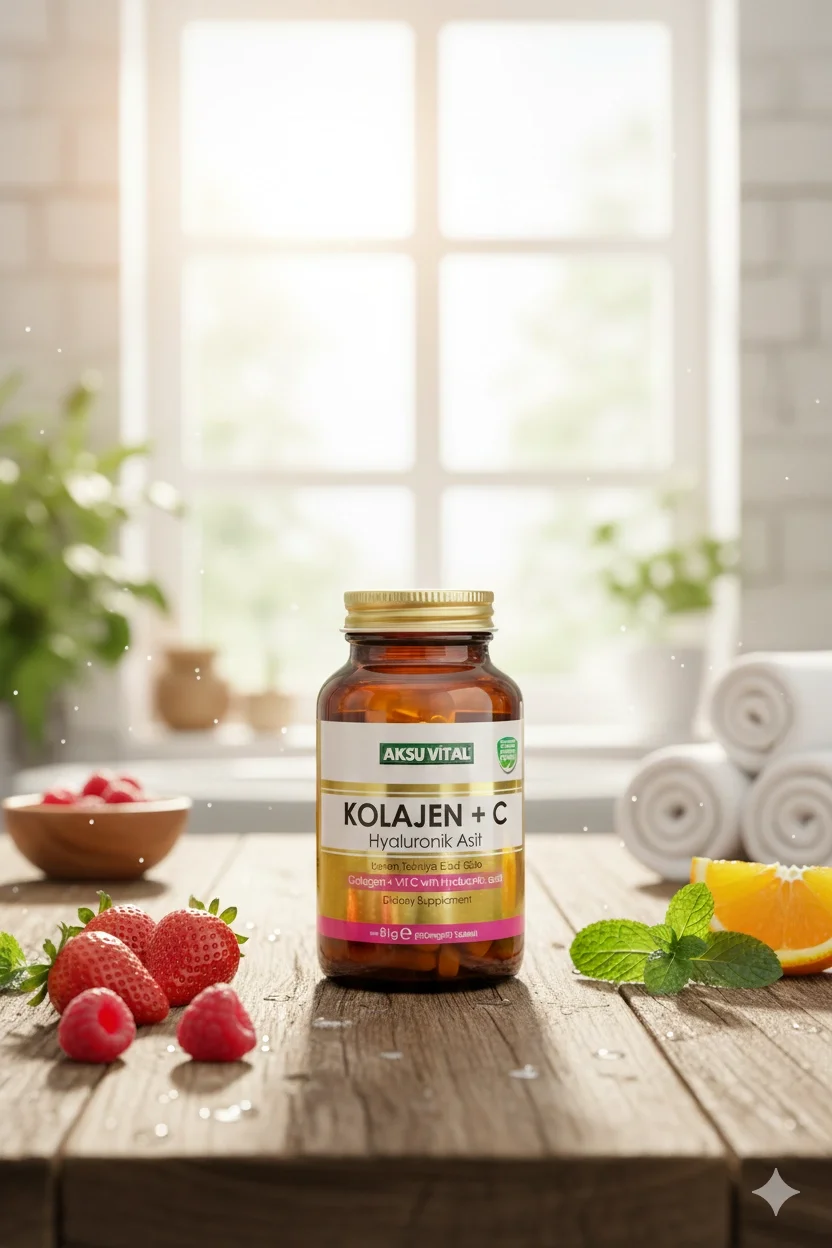 Aksu Vital Aksuvital Kolajen + C Vitamini & Hyaluronik Asit 90 Tablet