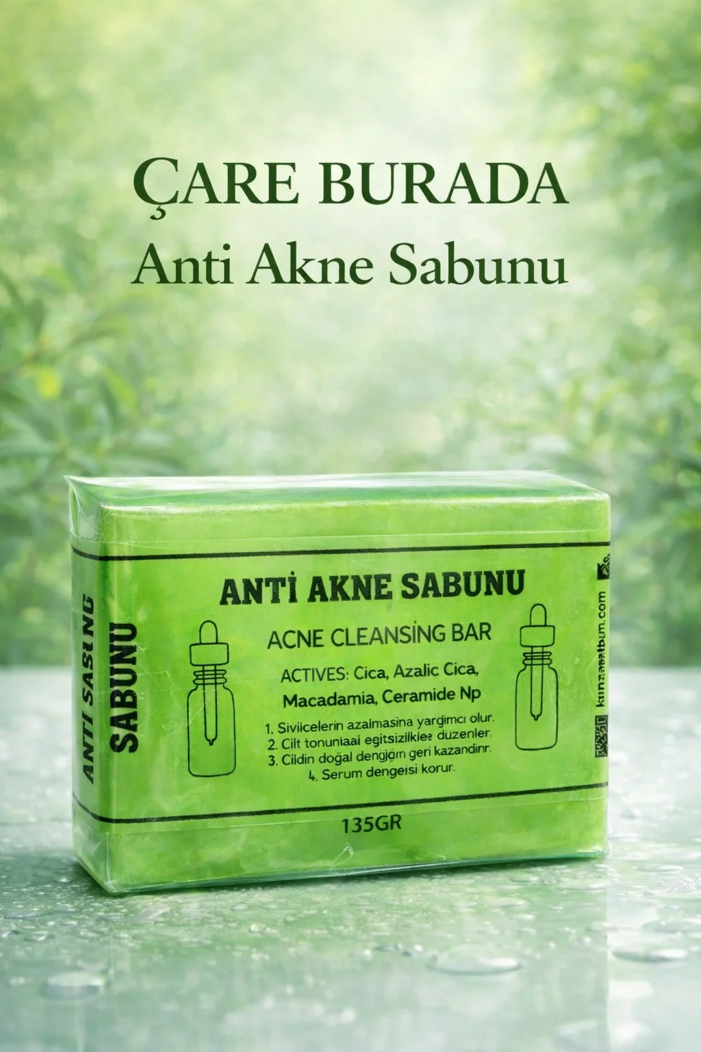 Anti Akne Sabunu (Cica & Azalic Cica & Macadamia & Ceramide Np)