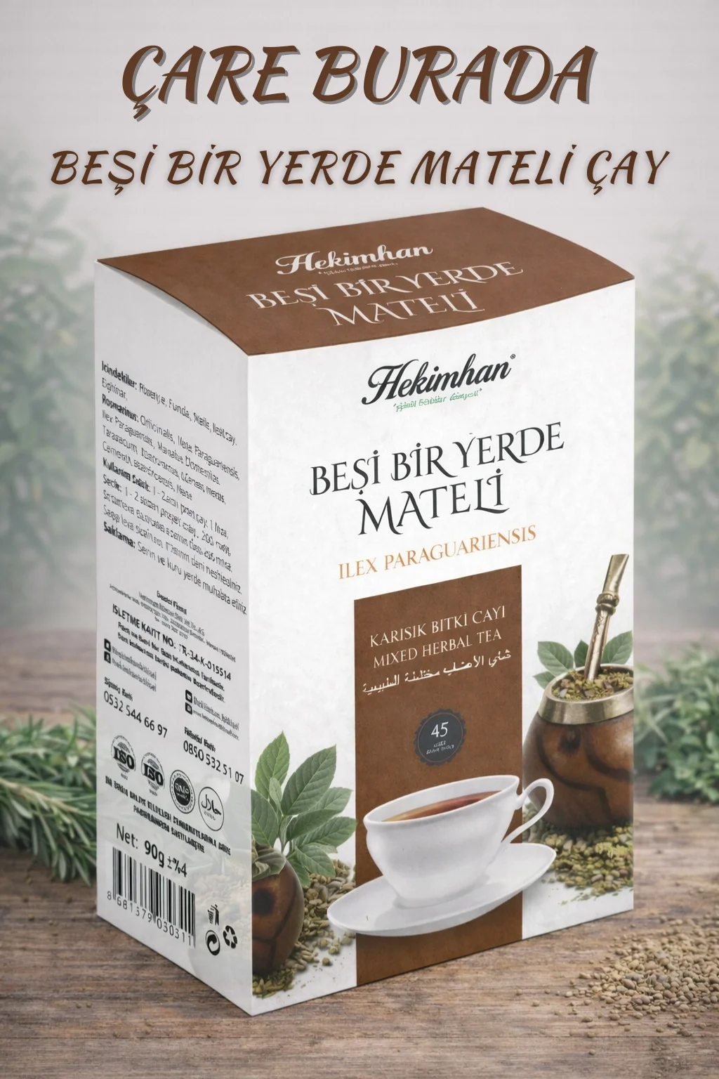 Beşi Bir Yerde Mateli Karışık Bitki Çayı (45'li Süzen Poşet)
