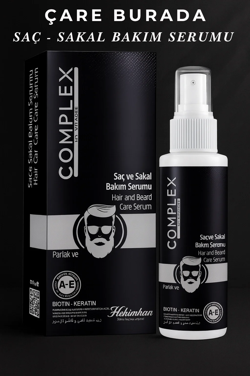 Biotin & Keratin Saç Ve Sakal Bakım Serumu 125 Ml (Parlak & Gür)
