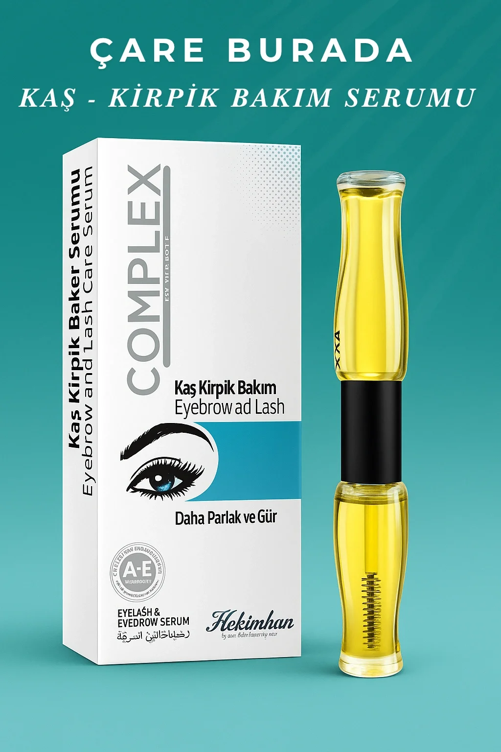 Kaş & Kirpik Bakım Serumu 10 Ml + 10 Ml (Parlak & Gür)