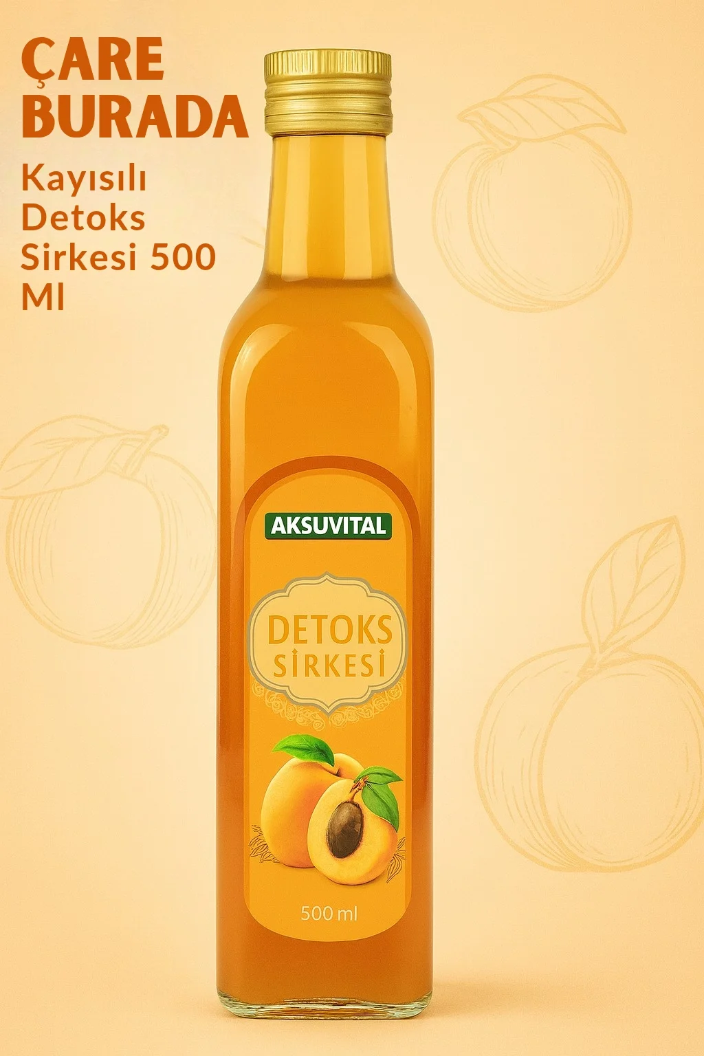 Kayısılı Detox Sirkesi 500 ml