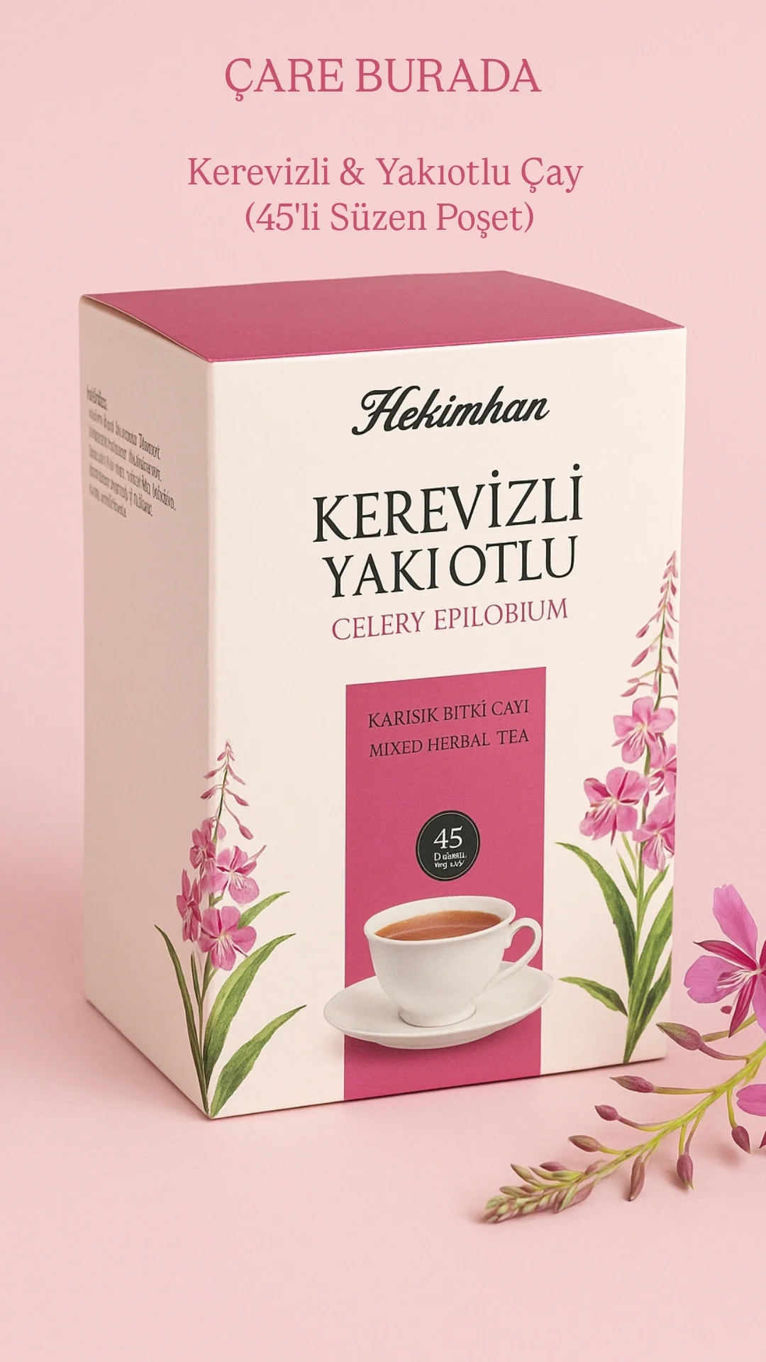 Kerevizli & Yakıotlu Karışık Bitki Çayı (45'li Süzen Poşet)