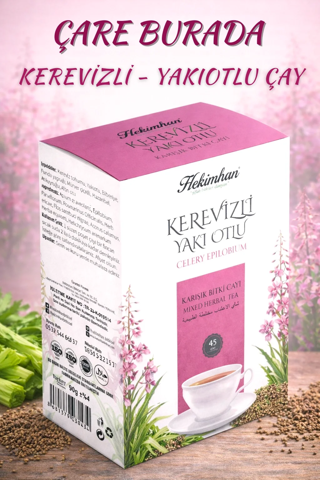 Kerevizli & Yakıotlu Karışık Bitki Çayı (45'li Süzen Poşet)