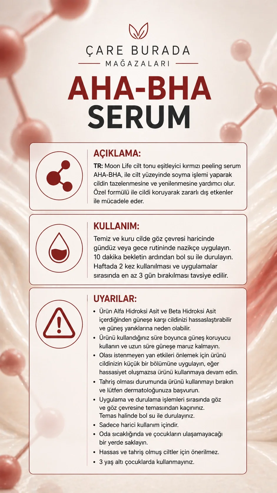 Moonlife - AHA & BHA Serum 30 Ml (%15 AHA & %2 BHA)