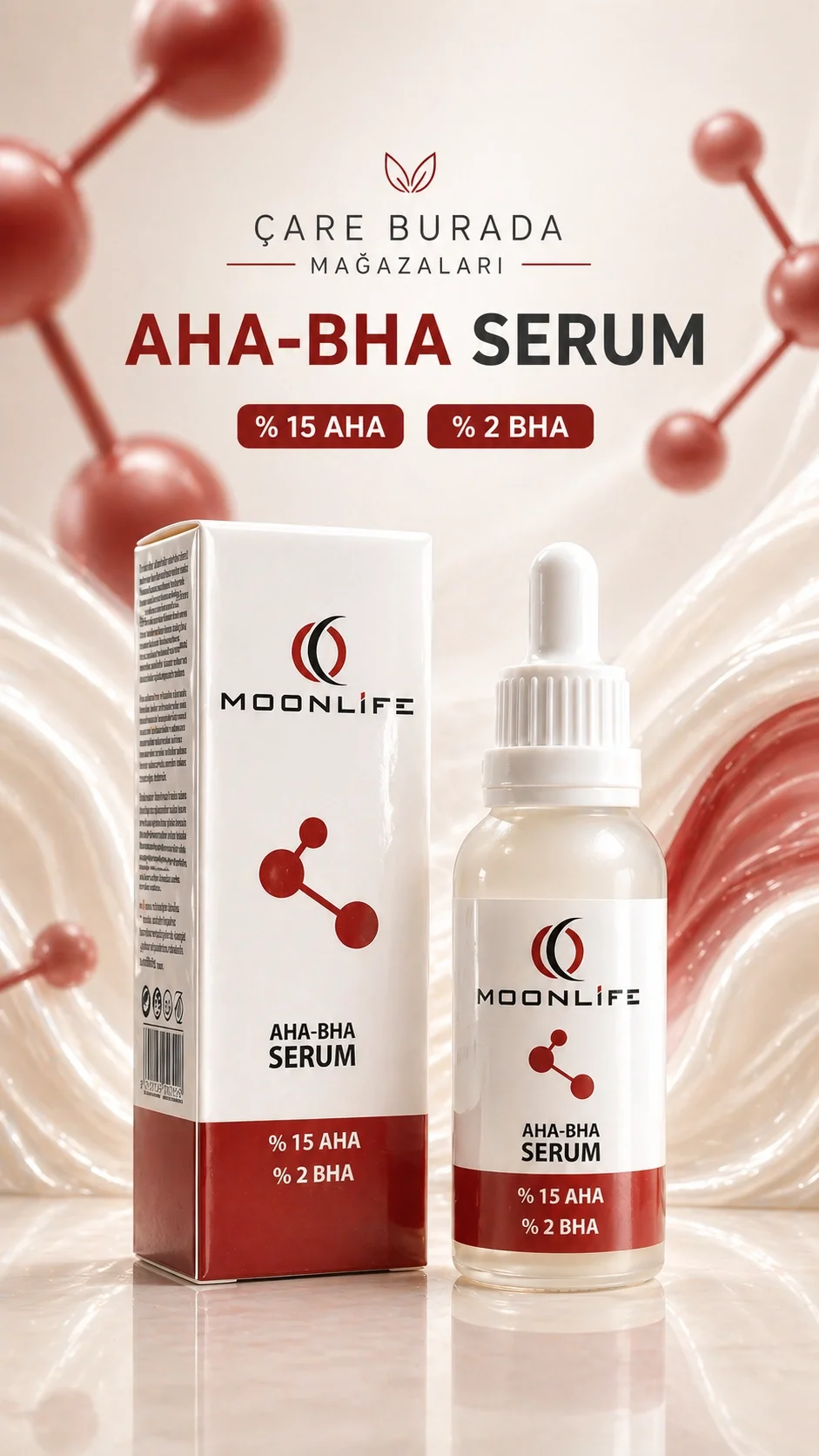Moonlife - AHA & BHA Serum 30 Ml (%15 AHA & %2 BHA)