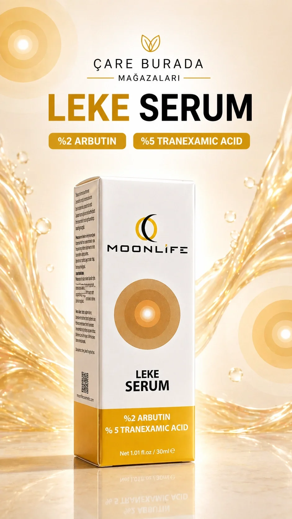 Moonlife - Leke Serumu 30 Ml (%2 Arbutin & %5 Tranexamic Acid)
