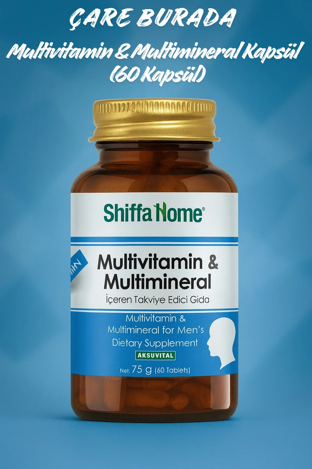 Multivitamin & Multimineral Kapsül (60 Kapsül) (Erkek)