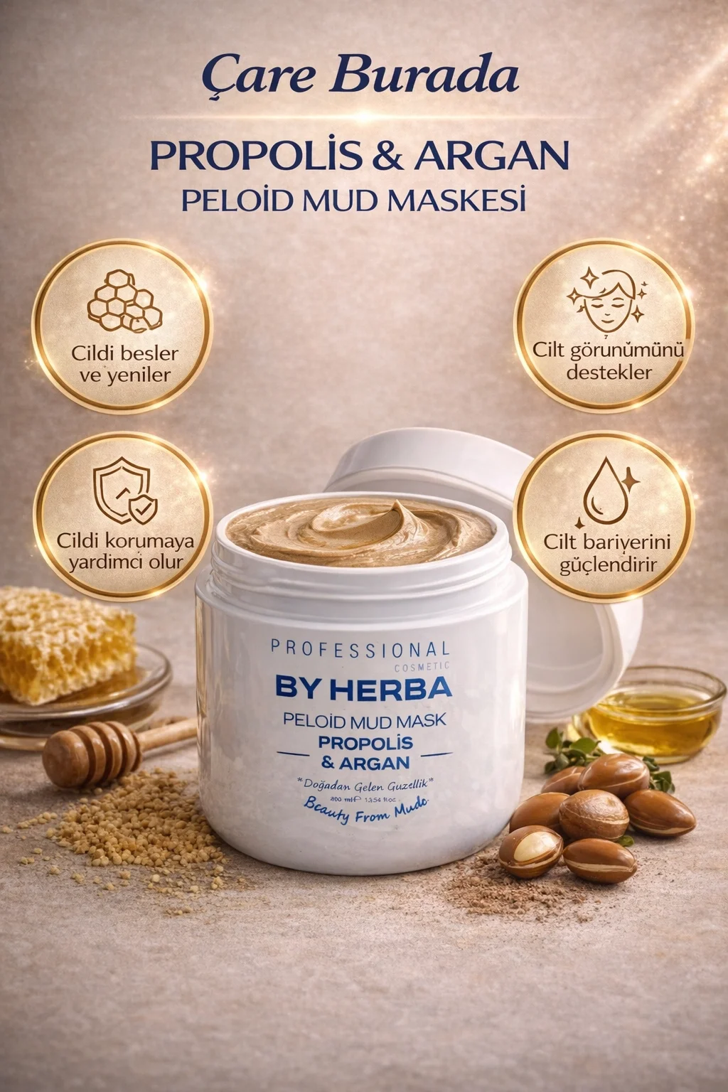 Propolis & Argan Özlü Kil Maskesi 400 Ml