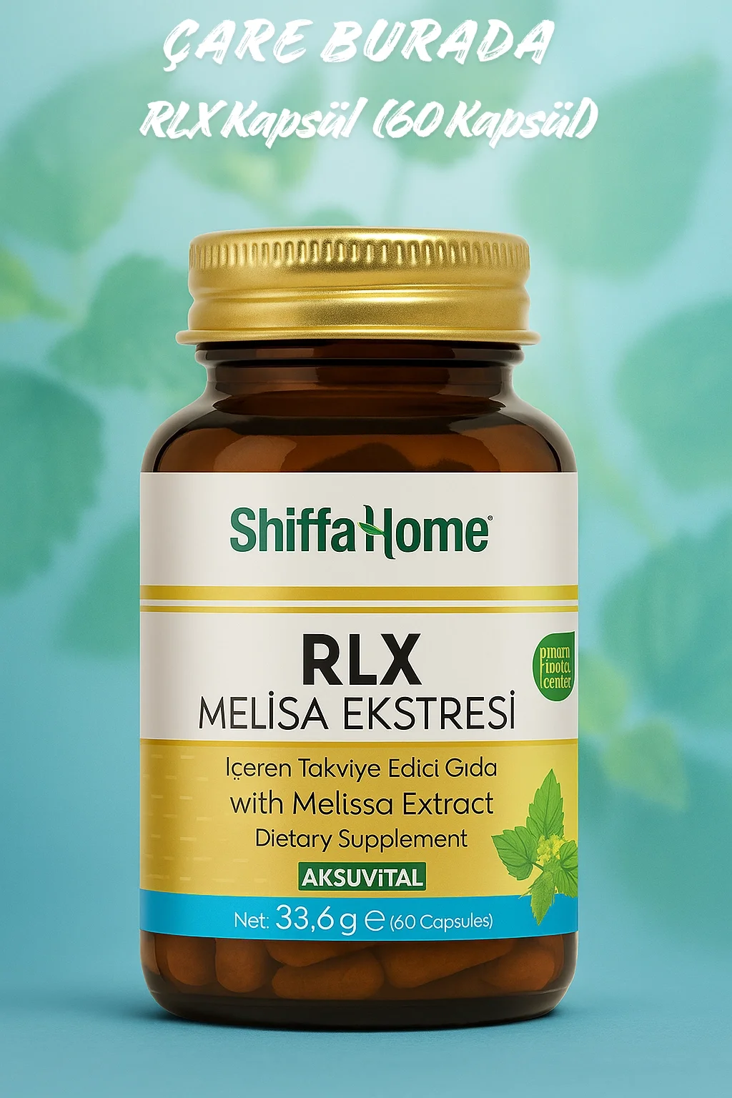 RLX Melisa Ekstraktı 560 Mg 60 Kapsül