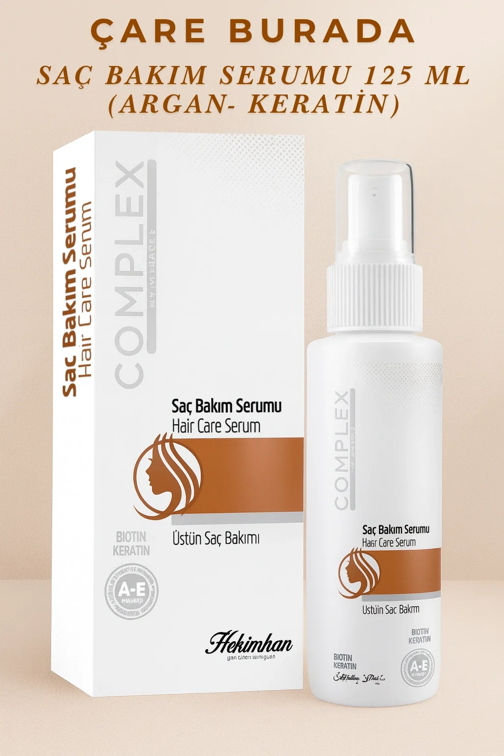 Saç Bakım Serumu 125 Ml (Keratin & Argan)