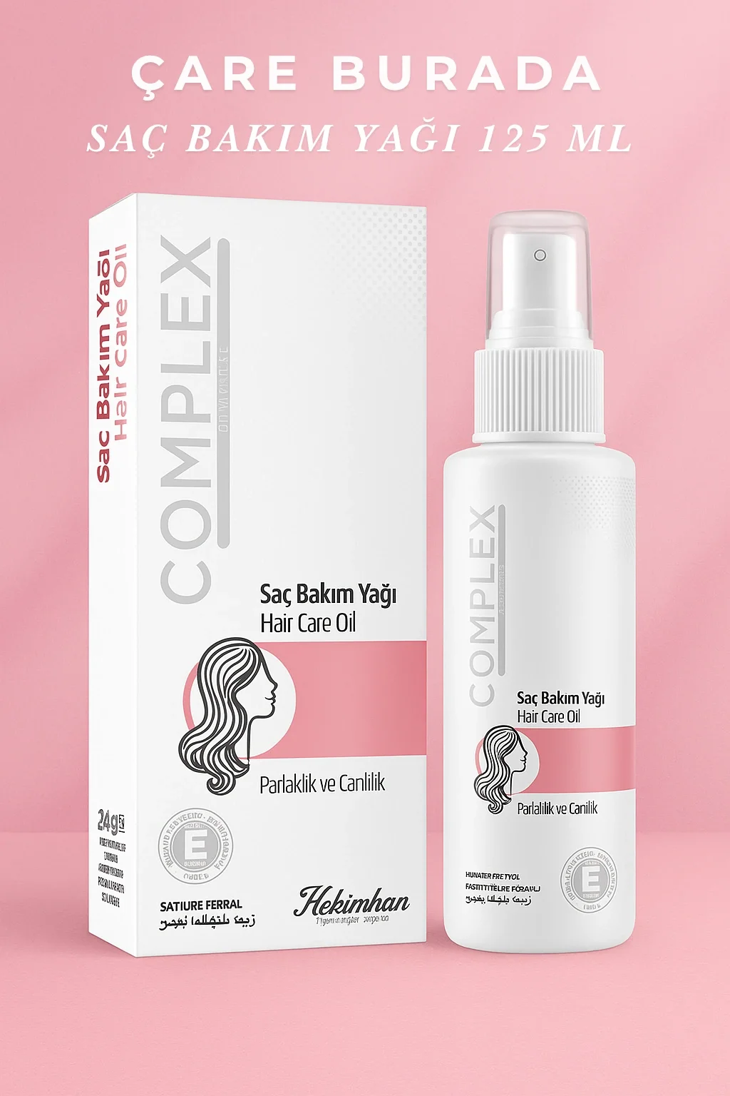 Saç Bakım Yağı 125 Ml (Parlaklık ve Canlılık)