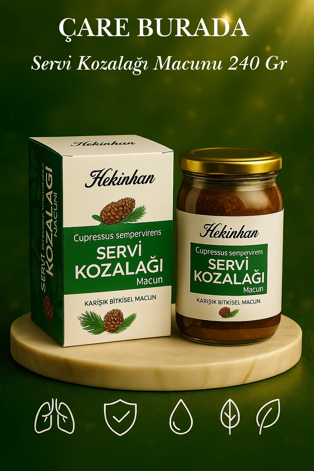 Servi Kozalağı Macunu 240 Gr (3 Adet)
