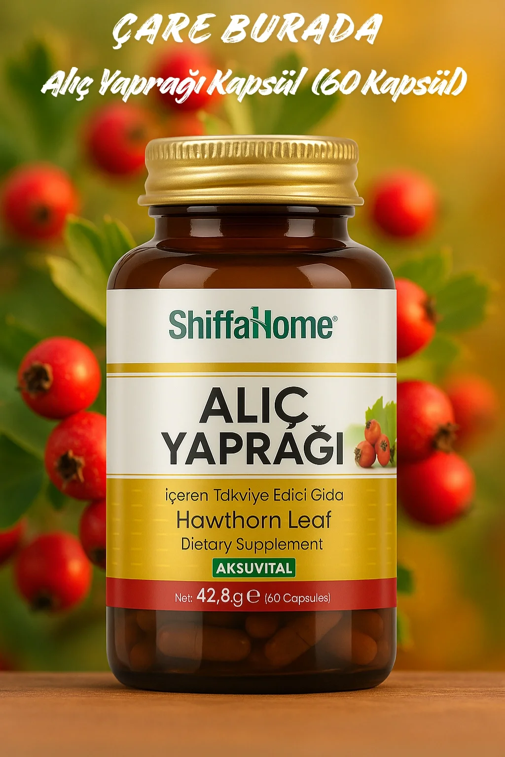 Shiffa Home Alıç Yaprağı 60 Kapsül