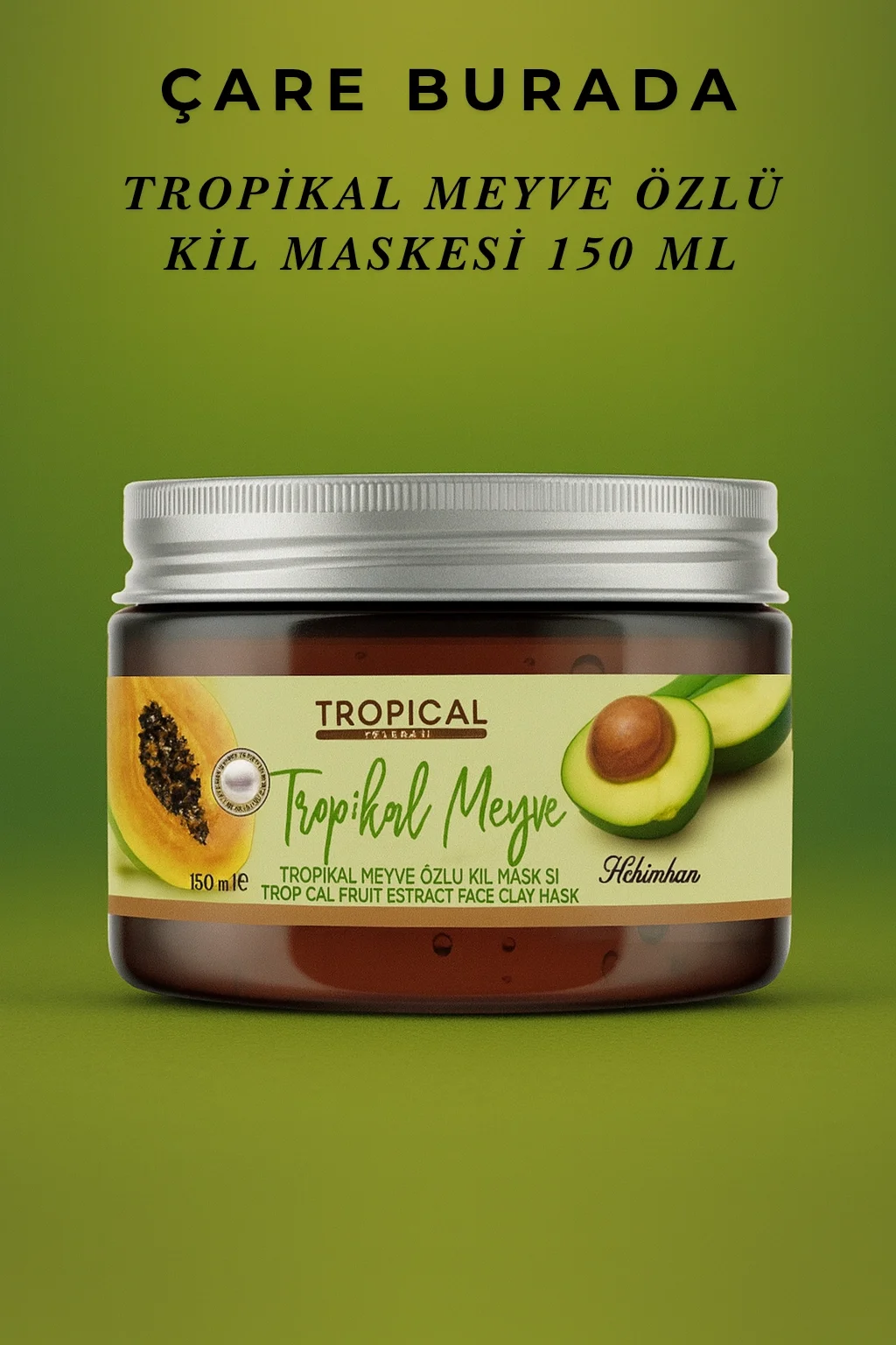 Tropikal Meyve Özlü Yüz Kil Maskesi 150 Ml