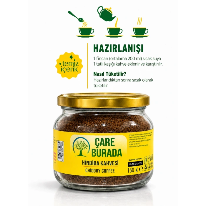 2 Adet Hindiba Kahvesi 2x 150 gr