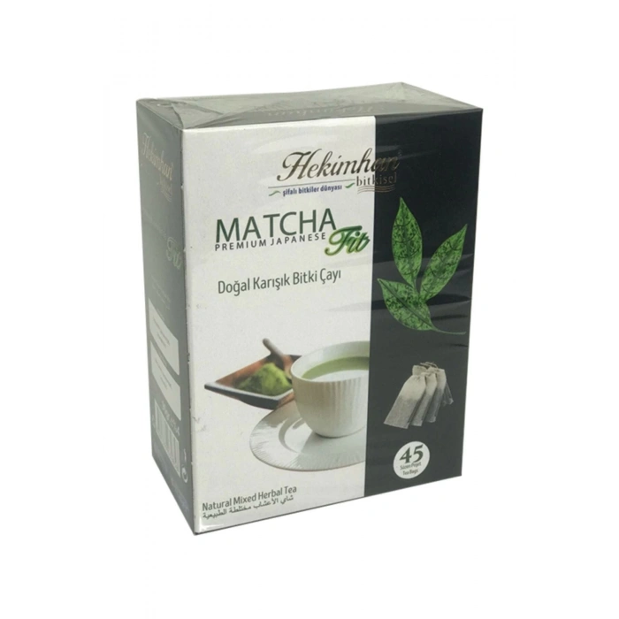 Hekimhan Bitkisel Matcha Fit Doğal Karışık Bitki Çayı 45 Poşet