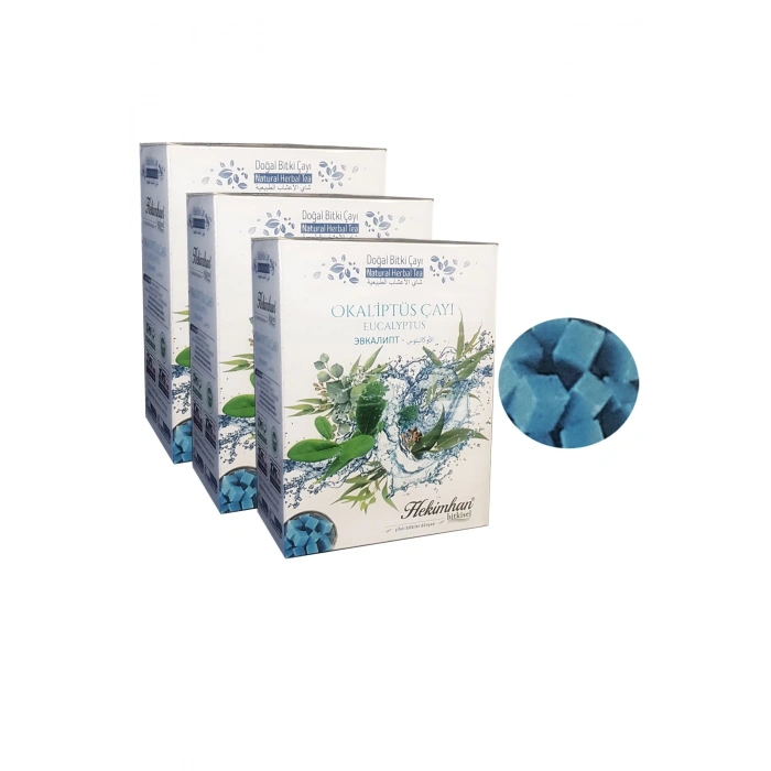 3 Kutu Okaliptus Çayı Küp Şeker Şeklinde Okaliptus Çayı Kış Çayı Okaliptus Küpü