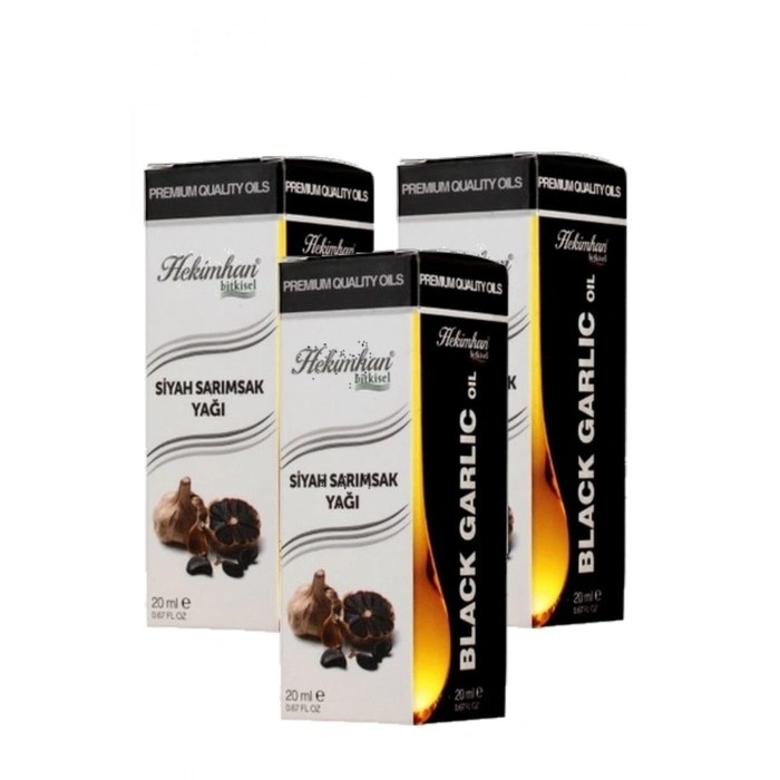 Hekimhan Siyah Sarımsak Yağı 20 Ml 3 Adet