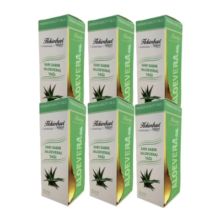 Aloevera Sarı Sabır Yağı 20 ml 6 Adet