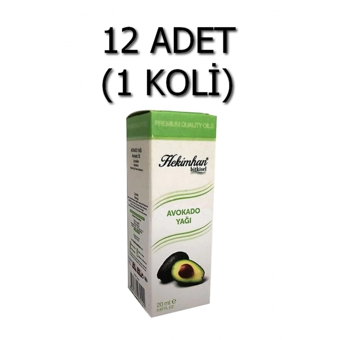 Avokado Yağı 20 Ml 12 Adet (1 Koli)