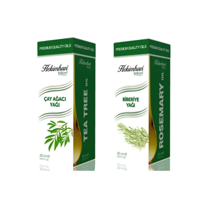 Çay Ağacı Yağı 20 ml ve Biberiye Yağı 20 ml